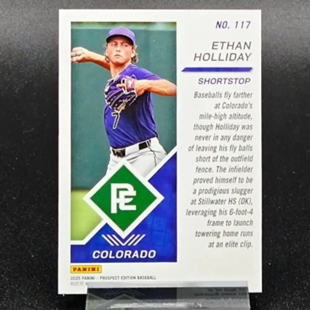 Ethan Holliday Prospect Edition Blue Ice 053/299 Colorado Rockies Top Prospect